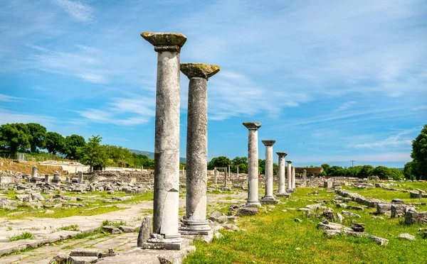 Ruines de l'ancienne ville de Philippi en Grèce — Photo
