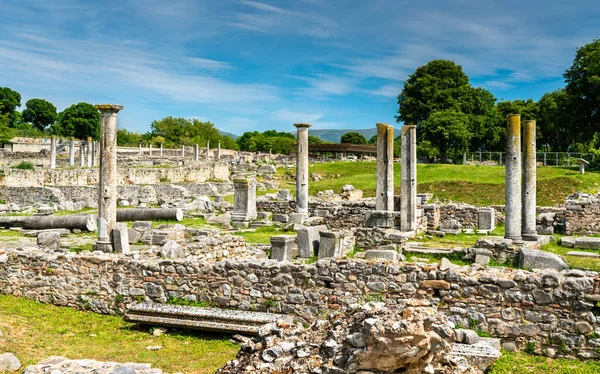 Ruinen der antiken Stadt Philippi in Griechenland — Stockfoto