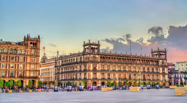 Palazzo Municipale di Città del Messico al tramonto — Foto Stock