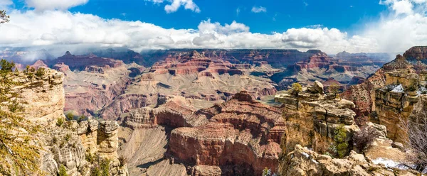 Panorama del Gran Cañón desde Mather Point — Foto de Stock