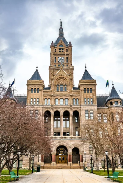 Salzsee Stadt und Landkreis bauen in utah — Stockfoto