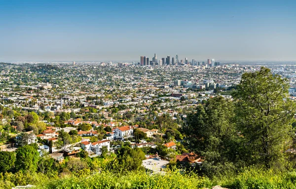 Vista de Los Angeles de Mount Hollywood — Fotografia de Stock