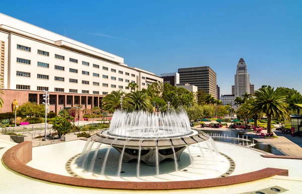 Fountain in Grand Park, Downtown Los Angeles — Stock Photo, Image