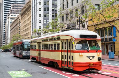 San Francisco, Kaliforniya 'da elektrikli tramvay miras.