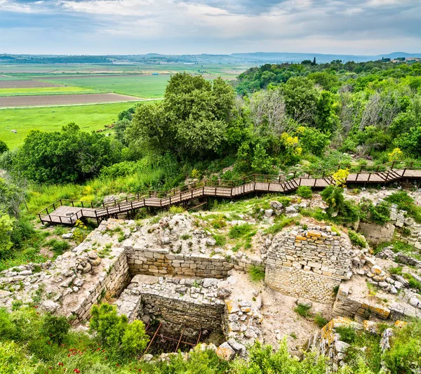 Antike trojanische Stadt in der Türkei — Stockfoto