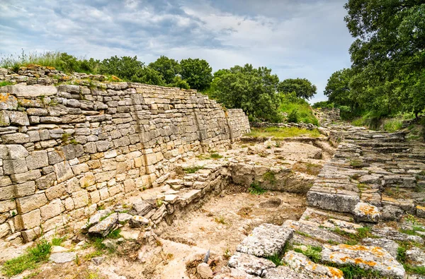 Starověké město Troy v Turecku — Stock fotografie