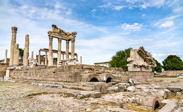 Trajanův chrám v Pergamonu, Turecko — Stock fotografie