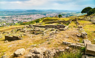 Türkiye 'nin antik Pergamon kentinin kalıntıları