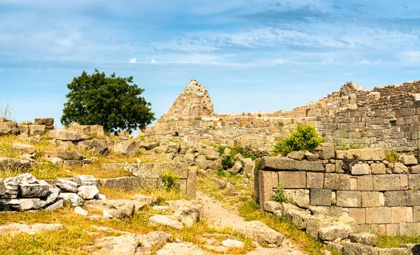 Ruinen der antiken Stadt Pergamon in der Türkei — Stockfoto