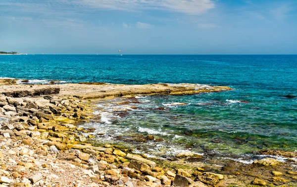 Mediterranean seaside at Side in Turkey — Stock Photo, Image