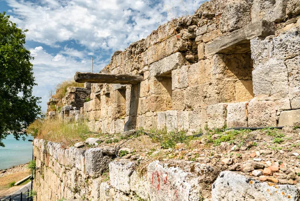 Руины древнего города Сиде в Турции — стоковое фото