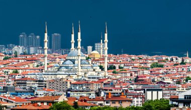 Ankara 'daki Kocatepe Camii manzarası