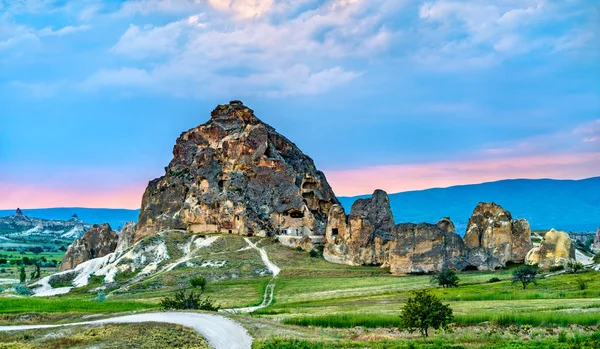 Castillo de la cueva en el Parque Nacional Goreme en Turquía — Foto de Stock
