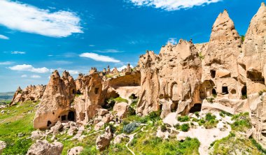 Türkiye 'nin Kapadokya kentindeki Zelve Manastırından Kalanlar