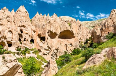Türkiye 'nin Kapadokya kentindeki Zelve Manastırından Kalanlar