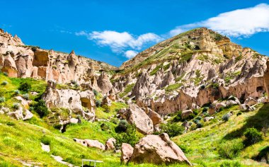 Türkiye 'nin Kapadokya kentindeki Zelve Manastırından Kalanlar