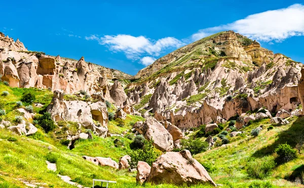 Resti del Monastero Zelve in Cappadocia, Turchia — Foto Stock