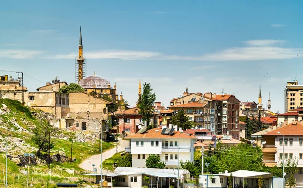 Město Nevsehir v Kappadokii, Turecko — Stock fotografie