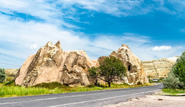 Formazioni rocciose a Goreme - Cappadocia, Turchia — Foto Stock