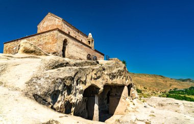 Georgia 'daki Uplistsikhe mağara kasabasındaki Antik Bazilika
