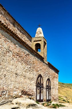 Georgia 'daki Uplistsikhe mağara kasabasındaki Antik Bazilika