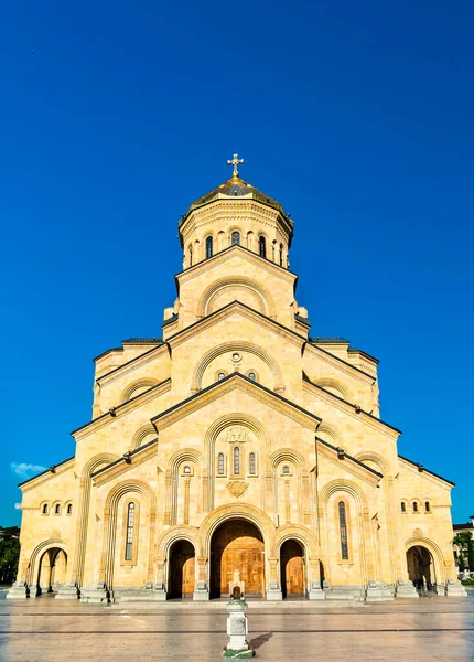 Katedrála Nejsvětější Trojice v Tbilisi v Gruzii — Stock fotografie