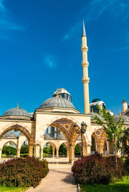 Rusya 'nın Grozny şehrindeki Çeçenistan Camiinin Yüreği