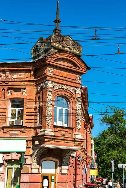 사라토프의 전통적 인 러시아 건축 양식 — 스톡 사진