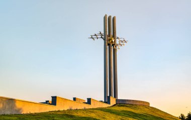 Great Patriotic War Memorial in Saratov, Russia clipart