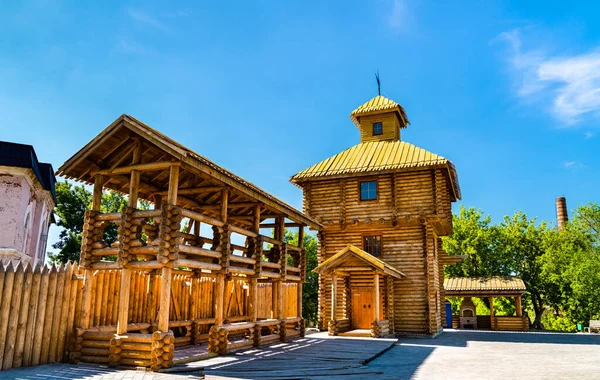 Traditional medieval wooden fortress in Samara, Russia — Stock Photo, Image