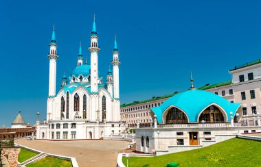 Rusya 'nın Tataristan kentindeki Kazan Kremlin kentindeki Kul Şerif Camii, Unesco dünya mirası