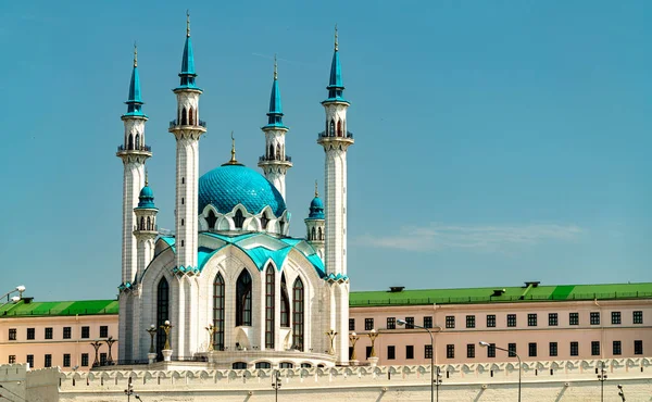 Moschea Kul Sharif Nel Cremlino Kazan Patrimonio Mondiale Dell Unesco — Foto Stock
