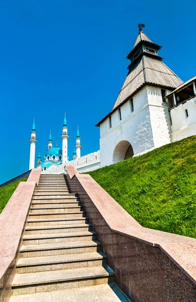 Укріплення Казанського Кремля Всесвітня Спадщина Унеско Татарстані Росія — стокове фото