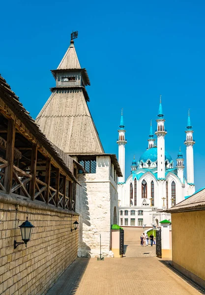 Befästningar Kazan Kreml Unescos Världsarv Tatarstan Ryssland — Stockfoto
