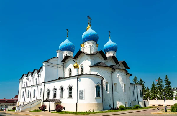 Catedral Anunciación Kazan Kremlin Patrimonio Humanidad Por Unesco Tartaristán Rusia — Foto de Stock