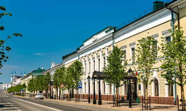 Hagyományos Építészet Kazan Tatarstan Oroszország Utcáin — Stock Fotó