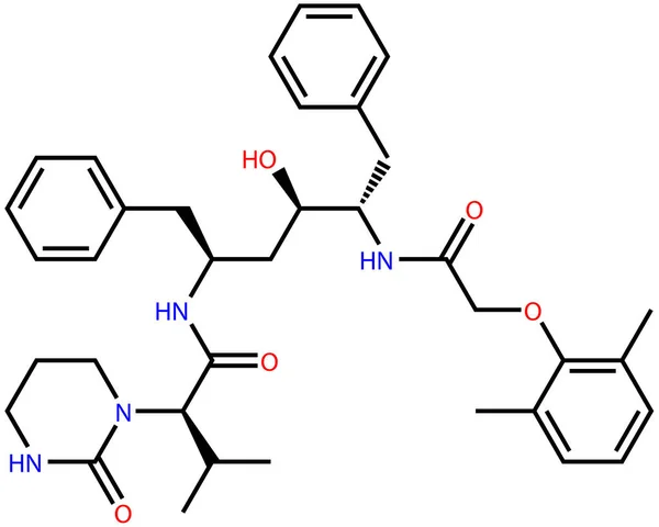 코로나 바이러스 Coronavir Hiv Covid Coronavirus 대항하는 항바이러스제 Lopinavir — 스톡 사진