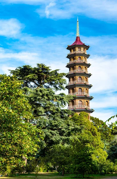 La Grande Pagoda ai Kew Gardens di Londra — Foto Stock