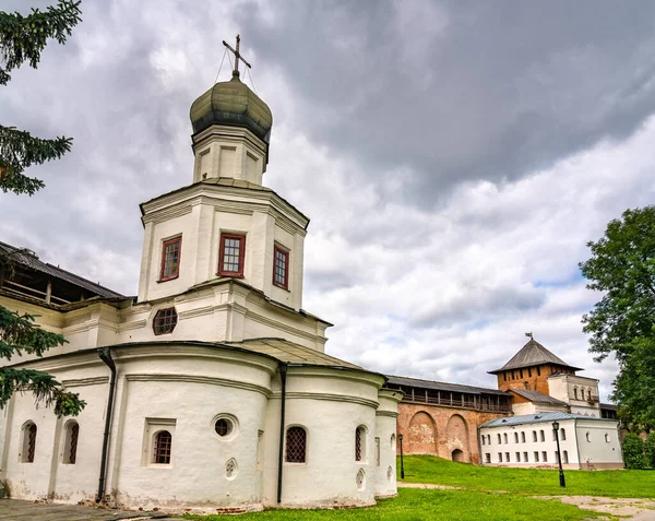 Intercession of the Theotokos Church in Kremlin of Great Novgorod, Russia — Stock Photo, Image