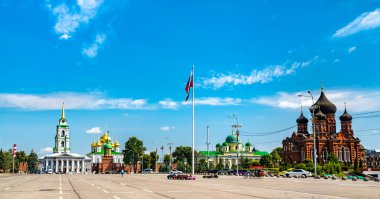 Lenin Square, the main square of Tula, Russia clipart