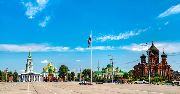 Leninplein, het centrale plein van Tula, Rusland — Stockfoto