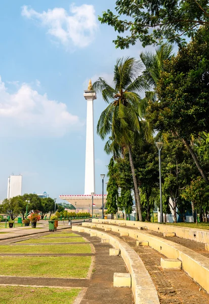 Národní památka v Jakartě, Indonésie — Stock fotografie