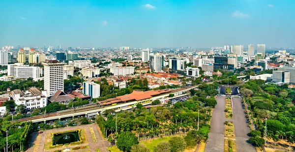 Nádraží Gambir v Jakartě, Indonésie — Stock fotografie