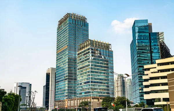 Jakartas centrala affärsdistrikt i Indonesien — Stockfoto