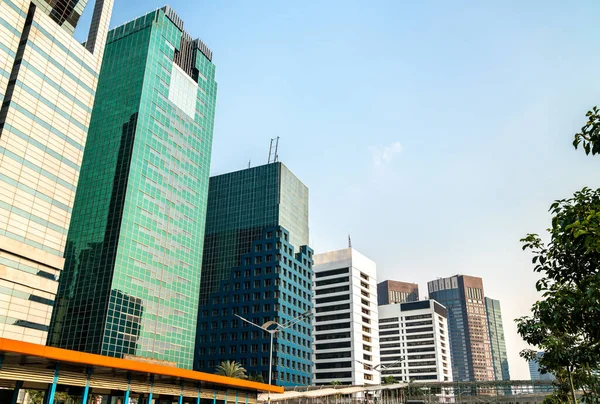 Jakartas centrala affärsdistrikt i Indonesien — Stockfoto