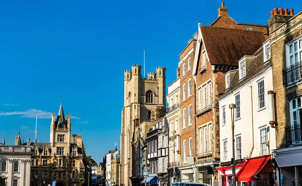 Casas tradicionais em Cambridge, Inglaterra — Fotografia de Stock