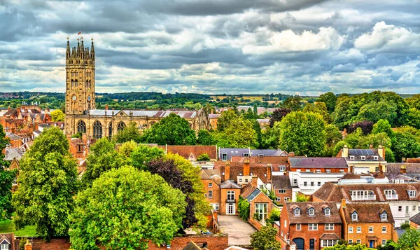 Collegiale kerk van St Mary in Warwick, Engeland — Stockfoto