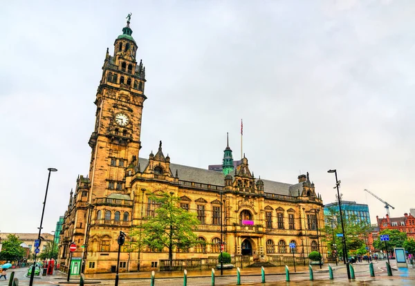 Sheffield Town Hall - South Yorkshire, Reino Unido — Fotografia de Stock