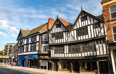 İngiltere, York 'ta geleneksel evler