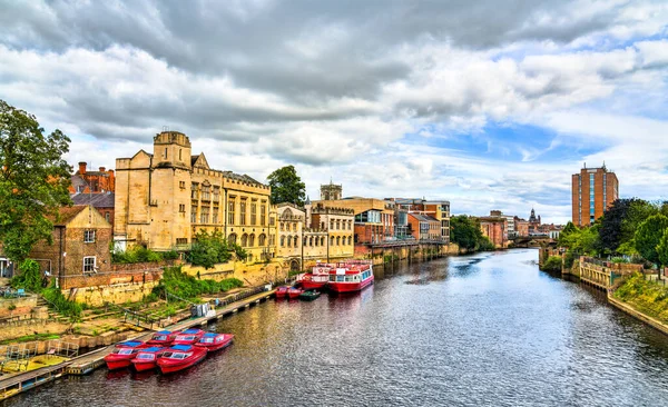 The Ouse River i York, England — Stockfoto